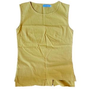 MISSLOOK Yellow Sleeveless Shirt